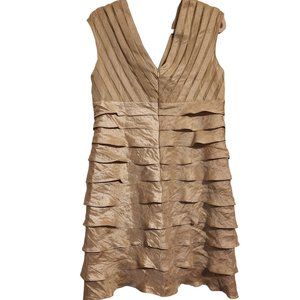 Spiegel Layered Bandage Style Metallic Dress